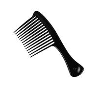 2 pezzi in plastica ispessita con rastrello a denti larghi e lunghi, strumento professionale for capelli, spazzola for tintura for acconciatura, ascia nera per tutti i tipi di styling