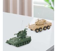 2 pezzi in scala 1:72 modello di carro armato serbatoio puzzle giocattoli