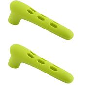 2 pezzi in silicone per maniglia per porta, equipaggiamento di sicurezza più spesso, protezione per guanti per bambino, bambino (verde)