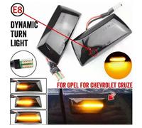 2 pezzi Indicatore di direzione laterale dinamico a LED Ripetitore Luce di segnalazione per Opel Adam