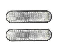 2 Pezzi Indicatore di Direzione LED 24 per Motocicletta, Riflettore | Plastica Bianca, e Resistente alle Intemperie, Luce Laterale per Veicolo e Moto