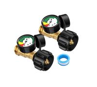 2 Pezzi Indicatore di Livello del Serbatoio di Propano, Indicatore di Propano, Manometro del Gas Propano Riscaldatore A Propano, Braciere, Barbecue