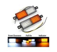 2 pezzi Indicatore di parcheggio a LED Luce universale 30 LED Bullbar Indicatore anteriore Luce di posizione