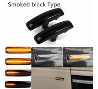 2 pezzi Indicatore luminoso di direzione dinamico for specchietto laterale for Rover Sport L32 Land LR2 L359 Discovery 3 LR3 4 LR4 L319(Smoked Black)