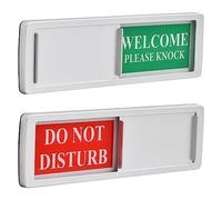 2 Pezzi Indicatore Porta Scorrevole Cartello per la Privacy Segno "Do not Disturb", Cartello Scorrevole Libero/Occupato Segno Scorrevole per Casa, Conferenze, Hotel, Ospedale, 18 * 5 cm