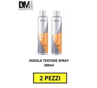 2 PEZZI INDOLA TEXURE SPRAY TEXTURIZZANTE VOLUME EFFETTO SPETTINATO SPRAY 300ML