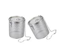 2 pezzi Infusore da cucina antiruggine con manico resistente al calore, strumento per zuppe, stufati e brodi, resistente alla ruggine
