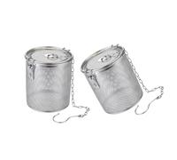 2 pezzi Infusore da cucina antiruggine con manico resistente al calore, strumento per zuppe, stufati e brodi, resistente alla ruggine