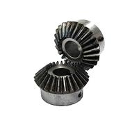 2 pezzi ingranaggi conici 3 Modulo 20 denti interno Diametro foro di 15-28mm ingranaggi 90 gradi Meshing d'acciaio di angolo Gears foro per vite M6