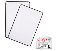 2 Pezzi Ingrandimento Da Lettura Formato, Lente Fresnel D'Ingrandimento, Lente di Ingrandimento Della Pagina, Lente D'Ingrandimento a Pagina Intera, per i Libri, Giornali e Mappe, 180x120 mm