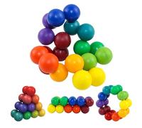 2 Pezzi Interessante Arcobaleno Palline Antistress Set, Giocattoli Sensoriali per Relax, Concentrazione, Giocattoli Sensoriali per Bambini Adulti