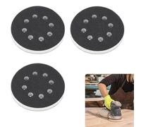 2 pezzi Interface Pad 125 mm 8 fori in schiuma morbida per arrotondamenti, Tampone di Interfaccia in Spugna Morbida,Accessori per Levigatrici,Tampone in Spugna Morbida per Tamponi Abrasivi