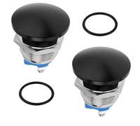 2 pezzi interruttore a pulsanti metallici auto-reset da 19 mm con classificazione impermeabile IP65 per uso industriale automobilistico e domestico A