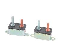 2 Pezzi Interruttore Automatico Reset Automatico Interruttore Automatico Reset Automatico Bullone Interruttore Automatico con 4 Dadi per il Settore Automobilistico Marino (40A)
