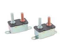 2 Pezzi Interruttore Automatico Reset Automatico Interruttore Automatico Reset Automatico Bullone Interruttore Automatico con 4 Dadi per il Settore Automobilistico Marino (30A)