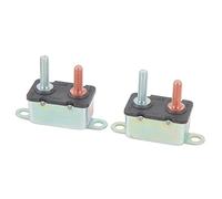 2 Pezzi Interruttore Automatico Reset Automatico Interruttore Automatico Reset Automatico Bullone Interruttore Automatico con 4 Dadi per il Settore Automobilistico Marino (20A)