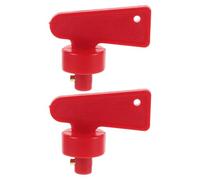 2 Pezzi Interruttore Batteria Auto e Camion Chiavi, Plastico Rosso | Progetti di Modifica Auto, Controllo Versatile, Installazione Facile, Uso Ampio, Chiave Stacca Batterie