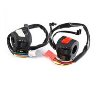 2 Pezzi Interruttore Di Controllo Del Motociclo Universale,7/8 '' Interruttore Di Avviamento Elettrico Del Faro Del Lampeggiatore Del Corno Del Motociclo per Moto ATV Scooter