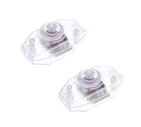 2 Pezzi Interruttore Dimmer Inline, Interruttore Dimmer a Pulsante per Lampade (Trasparente)