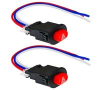 2 Pezzi Interruttore Doppio Lampeggio Moto Pulsante Interruttore Luci Emergenza Luci Segnalazione Lampeggianti Lampada Segnalazione Emergenza Ricambi Per Moto Accessori