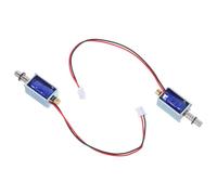 2 Pezzi Interruttore Elettromagnete Push Pull 12v in Ferro | Posizionamento Rapido e Contatto Affidabile, Azionamento a Continua, Colore Argento, per Strumenti di Precisione