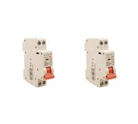 2 Pezzi Interruttore Magnetotermico 16A C16, 1P+N 6kA Curva C, Slim Solo 1 Modulo DIN 220V AC, Certificato IEC60898-1, Serie PN8H