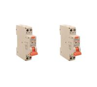 2 Pezzi Interruttore Magnetotermico Differenziale 1 Modulo 20A C20, RCBO Slim 1P+N 6kA 30mA 220V, Tipo A Curva C, Serie PL8HT Professionale