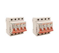 2 Pezzi Interruttore Magnetotermico Trifase 4P 16A C16, Curva C 6kA, 4 Moduli DIN 380V AC, Certificato IEC60898-1, Serie SB6L
