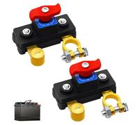 2 Pezzi Interruttore Stacca Batteria Auto 12V-24V, Staccabatteria in Rame Puro Alta Conduttività, Interruttore Disconnessione Batteria ON/OFF per Auto Camion Barca Camper Protezione Elettrica