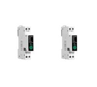 2 Pezzi Interruttore WiFi Modulare 40A 220V, 1 Modulo DIN Slim, App Tuya Smart Life, Controllo da Remoto e Timer Programmabile, Memoria di Stato e Funzione Temporizzatore