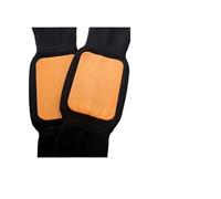 2 pezzi inverno caldo lana cashmere scaldamuscoli maniche spesse ginocchiere foderate in pile tutore supporto guardia protezione lunghi involucri termici(Black-Velvet,L)