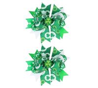 2 pezzi Irish Holiday Baw Hair Clip per capelli per ragazze divertenti e occasioni speciali