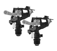 2 Pezzi Irrigatori da Giardino da 3/4 Pollici, Irrigatore per Irrigazione per Prato Regolabile a 25-360 Gradi per Irrigazione del Prato e Erba del Cortile