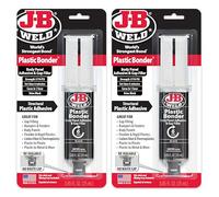 (2 pezzi) j-b Weld 50139 Plastic Bonder corpo pannello adesivo e unisci-materassi siringa - asciuga nero - 25 ml