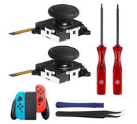 2 Pezzi Joystick 3D TMR di Ricambio per Controller OLED Lite Joy-Con Kit Riparazione Stick Senza Deriva con Strumenti Inclusi