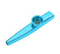 2 pezzi Kids and Adults Professional Kazoo, accessorio per strumenti musicali per la bocca di metallo metallico portatile per bambini, adulti, amanti della musica (Blu)