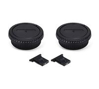 2 Pezzi Kit EF Mount Tappo Corpo Macchina e Tappo Posteriore Obiettivo per Canon EOS 90D 80D 70D 5D Mark III IV 6D 7D Mark II 2000D 1300D 1200D 850D 800D 760D 750D 700D 650D 250D 200D e molto altro