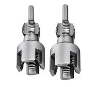2 Pezzi Kit Filettatore Per Tubi In PVC, Filettatrice Integrata Interna Ed Esterna Per Tubi d-ell'acqua Da 1/2'' E 3/4'', Utensile Per Filettatura Interna Per Tubi