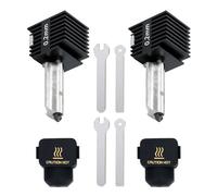 2 Pezzi Kit Hotend Migliorato da 0,2mm per Bambu Lab A1/A1 Mini Stampante 3D, Kit Hotend in Acciaio Resistente da 0,2mm, Hotend con Calzino in Silicone per Bambu Lab A1/A1 Mini Stampante 3D