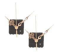 2 Pezzi Kit Meccanismo Orologio al Quarzo Oro Lancette, Reversibile | Montaggio Semplice e Silenzioso, Precisione Costante, per Ufficio e Decorazioni Creative