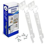 2 Pezzi Kit Montaggio della Guide Porta Frigorifero Incasso alla Facciata Ha il Codice Originale 4055372405 430922 421817 per AEG per Electrolux per Zanussi - Garanzia 10 anni - MONTERAL