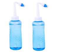 2 pezzi Kit per risciacquo nasale Neti Pot, Kit per risciacquo nasale da 500 ml, Sistema di irrigazione nasale a pressione per la pulizia del naso, Sistema di irrigazione nasale per il sollievo della