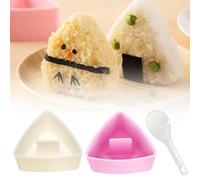 2 Pezzi Kit Sushi Onigiri Form Sushi Maker Sushi Mold Stampo per Onigiri Formina per Palline di Riso Sushi Stampo Pressa Triangolare per Sushi Onigiri per Ristorante,Campeggio,Famiglia