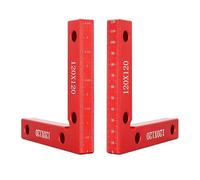 2 pezzi L forma righello alluminio angolo morsetto quadrato posizionamento morsetto falegname strumento 11,9 x 11,9 cm