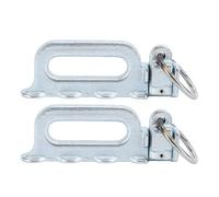 2 pezzi L Traccia cravatta a doppio perno con o anelli Strong di ancoraggio per il rimorchio per camion Pickup Controllo cargo RV ATV