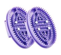 2 pezzi la spazzola di comfort flessibile per la spazzola del meridiano con manico non slip e magneti rilassamento massaggiatore per tutto il corpo, massaggio, meridiano