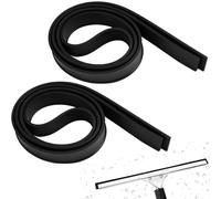 2 Pezzi Labbro di Gomma di Ricambio 105cm, Ricambio Gomma Tergivetri, Sostituzione del Silicone del Tergivetro, Gomma di Ricambio per Il Tergivetro, Doccia Pulizia Finestra Vetro Porta Doccia