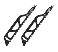 2 pezzi lame per sega a sciabola, lama per sega a sciabola, mattoni, lama per sega a sciabola in carburo per taglio di legno, metallo, beton e mattoni (305 mm)