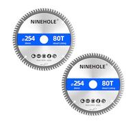 2 pezzi Lame per Seghe Circolari per Legno 254 x 30mm x 80 Denti,Tagli Puliti Adatto per tagliare legno, Compensato, Cartongesso, MDF, Plastica e Tutti Gli Altri Materiali non Metallici