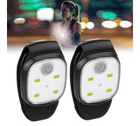 2 Pezzi Lampada a Clip LED - luci stroboscopiche a Clip, USB Ricaricabile LED Lampada Frontale, luce a clip sui vestiti, luce di sicurezza per bambini, Adatto per Corsa, Dog Walking, Campeggio